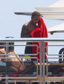 Bella Hadid in Brown Bikini on a Yacht in Cannes