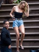 Candice Swanepoel Leaving a Victoria's Secret Photoshoot in NYC