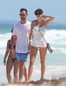 Caroline Vreeland Changing in a Bikini at the Beach in Tulum