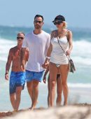 Caroline Vreeland Changing in a Bikini at the Beach in Tulum