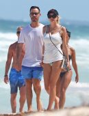 Caroline Vreeland Changing in a Bikini at the Beach in Tulum