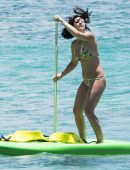 Catherine Harding Booty in Bikini on the Beach in Barbados