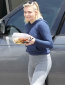 Chloe Grace Moretz Booty in Leggings, Picking up a Takeout in LA