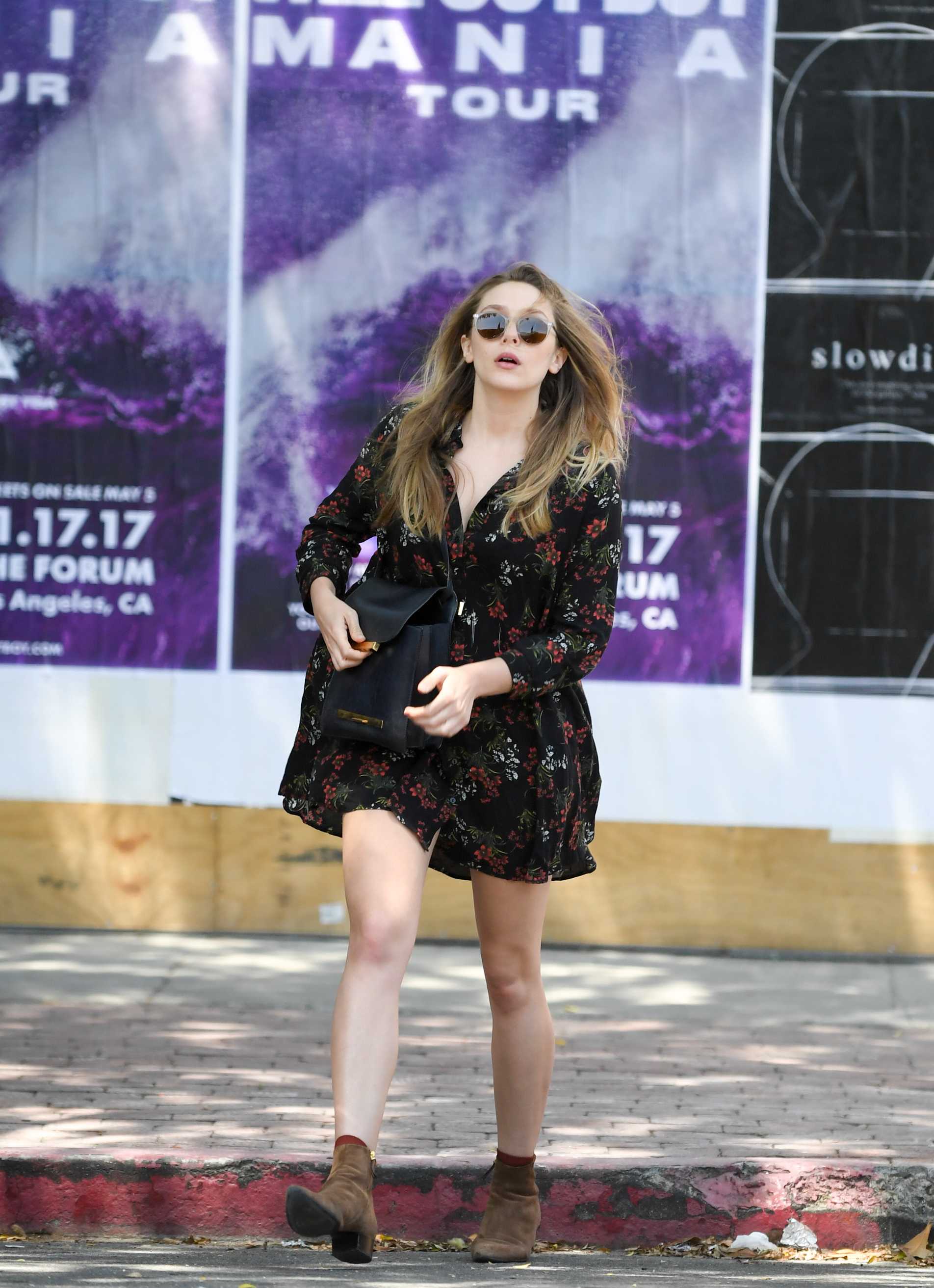 Elizabeth Olsen Shopping on Melrose in LA