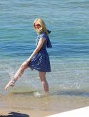 Elle Fanning Out and About in Cannes
