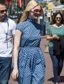 Elle Fanning Out and About in Cannes