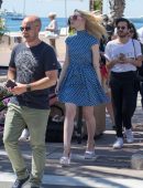 Elle Fanning Out and About in Cannes