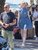 Elle Fanning Out and About in Cannes