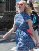 Elle Fanning Out and About in Cannes