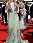 Elle Fanning Sideboob at the Premiere of How To Talk To Girls At Parties at 70th Cannes Film Festival