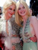 Elle Fanning Sideboob at the Premiere of How To Talk To Girls At Parties at 70th Cannes Film Festival