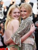 Elle Fanning Sideboob at the Premiere of How To Talk To Girls At Parties at 70th Cannes Film Festival