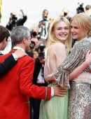 Elle Fanning Sideboob at the Premiere of How To Talk To Girls At Parties at 70th Cannes Film Festival