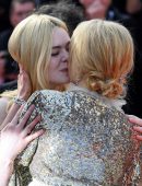 Elle Fanning Sideboob at the Premiere of How To Talk To Girls At Parties at 70th Cannes Film Festival