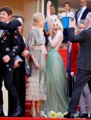Elle Fanning Sideboob at the Premiere of How To Talk To Girls At Parties at 70th Cannes Film Festival