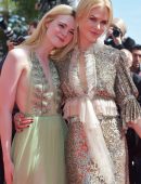 Elle Fanning Sideboob at the Premiere of How To Talk To Girls At Parties at 70th Cannes Film Festival