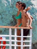 Emily Ratajkowski in Green Bikini in and Around Pool in Eden Roc, Cannes