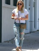 Hilary Duff with ex-husband Mike Comrie out for Lunch in Studio City