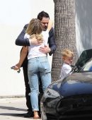 Hilary Duff with ex-husband Mike Comrie out for Lunch in Studio City