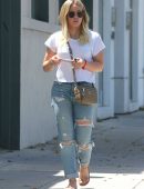 Hilary Duff with ex-husband Mike Comrie out for Lunch in Studio City