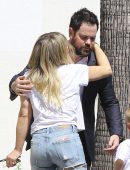 Hilary Duff with ex-husband Mike Comrie out for Lunch in Studio City