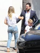 Hilary Duff with ex-husband Mike Comrie out for Lunch in Studio City
