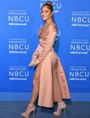 Jennifer Lopez Upskirt at NBCUniversal Upfront in New York City