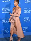 Jennifer Lopez Upskirt at NBCUniversal Upfront in New York City