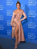 Jennifer Lopez Upskirt at NBCUniversal Upfront in New York City