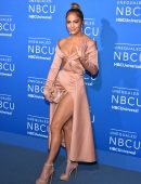 Jennifer Lopez Upskirt at NBCUniversal Upfront in New York City
