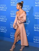 Jennifer Lopez Upskirt at NBCUniversal Upfront in New York City
