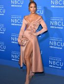 Jennifer Lopez Upskirt at NBCUniversal Upfront in New York City
