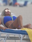 Katie Price in a Bikini Filming for New TV Show "My Ceazy Life" on Miami Beach