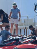 Kourtney Kardashian Booty in Swimsuit on a Yacht in Antibes