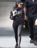 Kourtney Kardashian Booty in Tights Leaving an Art Class in Los Angeles
