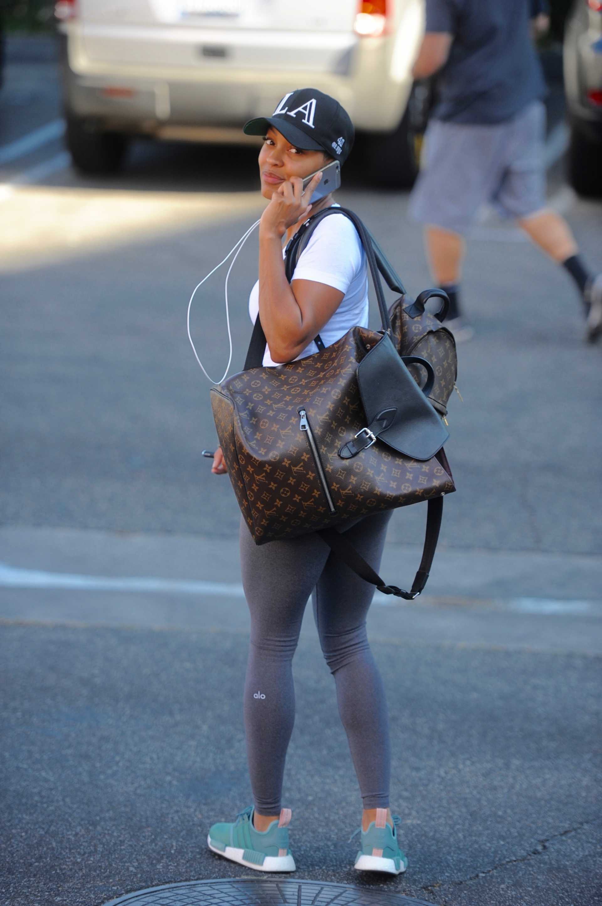 Meagan Good Booty in Yoga Pants, out in West Hollywood