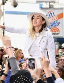 Miley Cyrus Performing Onstage on NBC's "Today" in NYC