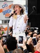 Miley Cyrus Performing Onstage on NBC's "Today" in NYC