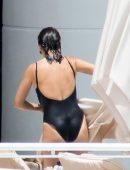 Penelope Cruz in Swimsuit at a Pool in Miami