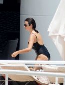 Penelope Cruz in Swimsuit at a Pool in Miami