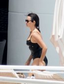 Penelope Cruz in Swimsuit at a Pool in Miami