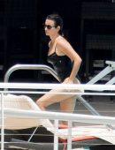 Penelope Cruz in Swimsuit at a Pool in Miami