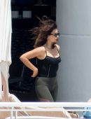 Penelope Cruz in Swimsuit at a Pool in Miami