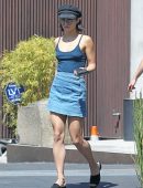 Vanessa Hudgens Left Kawami Sushi in Studio City