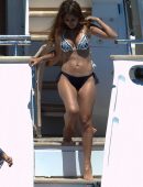 Antonella Roccuzzo Booty in Bikini on a Yacht in Ibiza