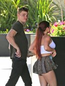Ariel Winter Leggy in Shorts and Tank Top out in LA