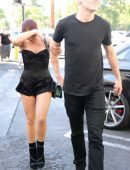 Ariel Winter Leggy Out for Lunch with Levi Meaden in LA