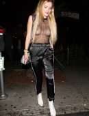 Bella Thorne Boobs in See-Through Top