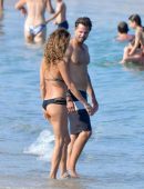 Brooke Burke in Bikini at a Beach in St Tropez