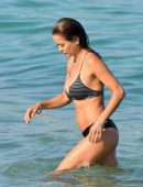 Brooke Burke in Bikini at a Beach in St Tropez